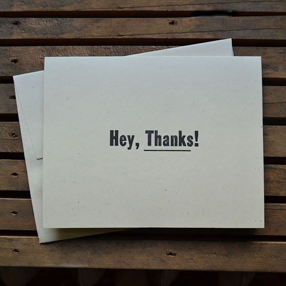 Hey Thanks! Cards