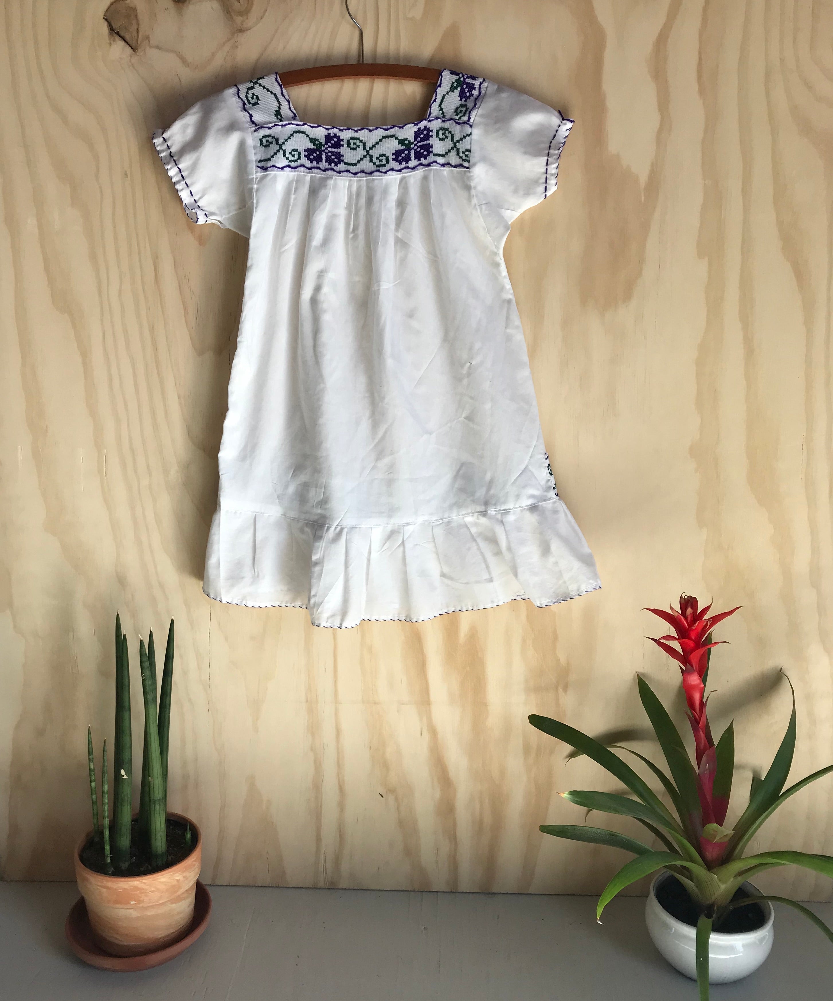 Girls' Flower & Vine Puebla Dress