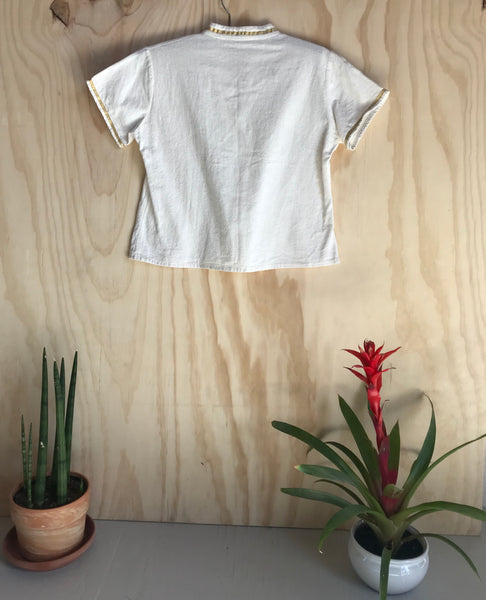 Silver Sun Button Blouse