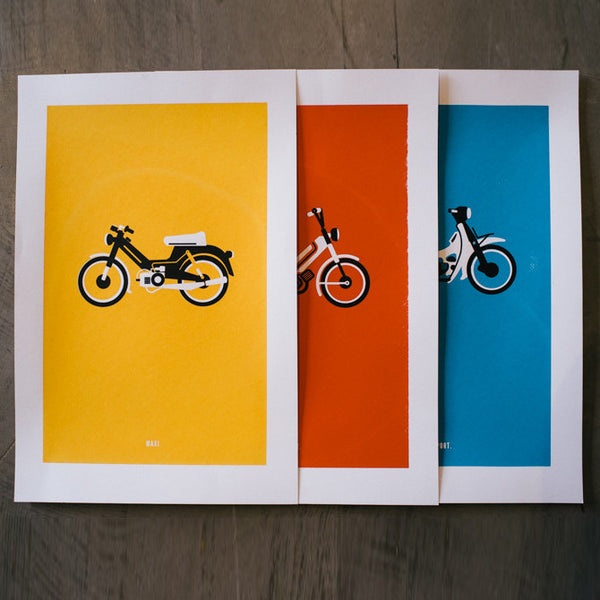 Haigh + Martino Limited Run Scooter and Moped Prints